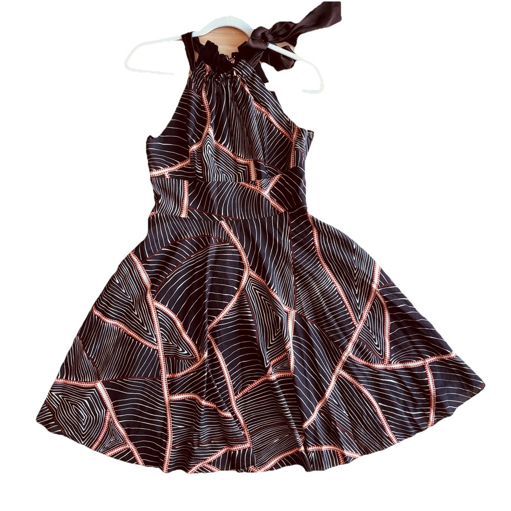 Steve Madden 90s Cotton Halter Sundress Empire Waist Sz8 Feminine Girly Tradwife